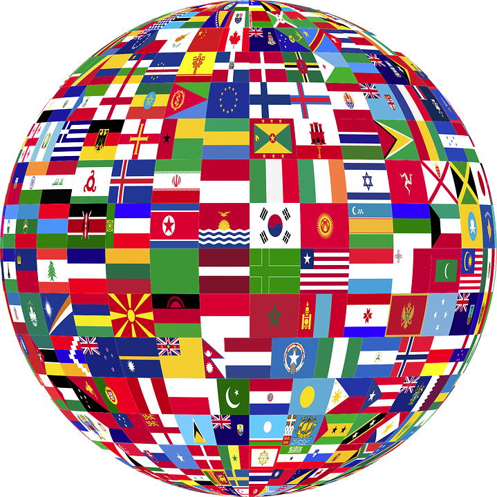 Globe Flags Of The World