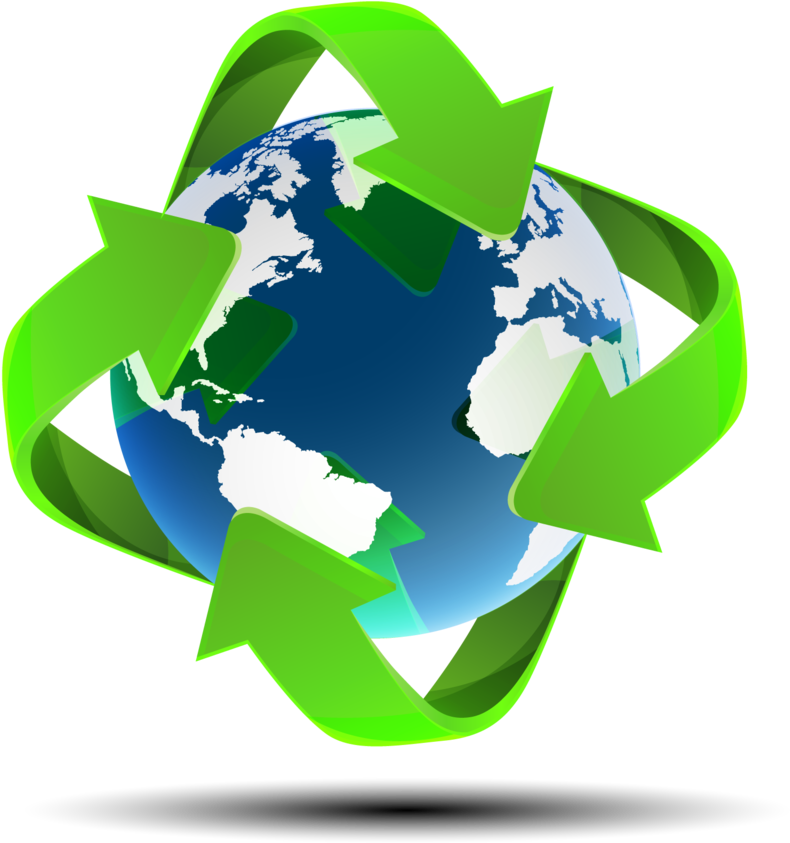 Map Globe Vector World Recycle Earth
